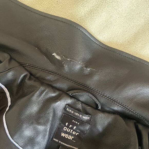Zara faux leather jacket - Picture 3 of 3